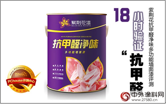 18小時驗證抗甲醛 紫荊花多功能漆評測"108766"