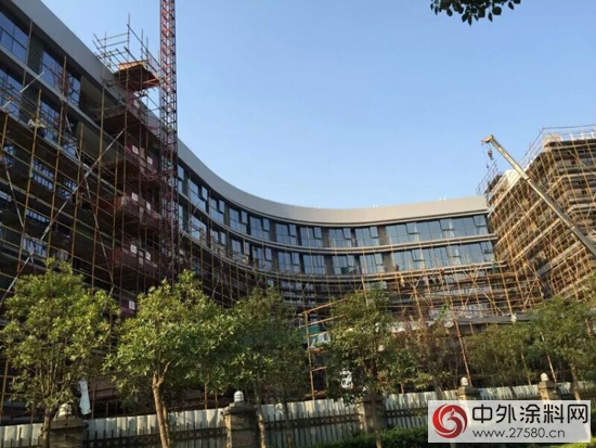 萬達集團上海雲計算中心全麵使用“銅牆鐵壁”防水抗堿外牆漆