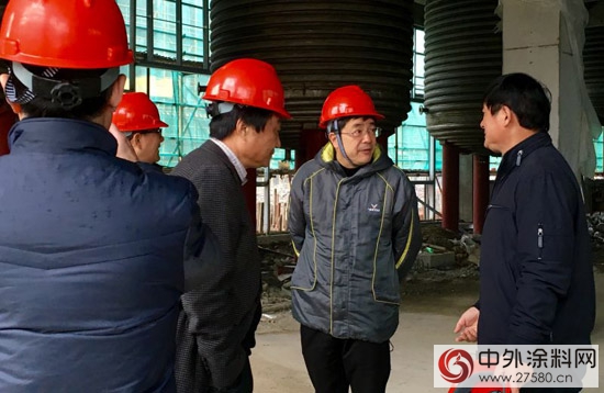 省政協科教委副主任沈堅一行視察大橋油漆新廠工地"112306"