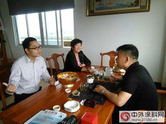 廣東(dong) 塗料行業(ye) 協會(hui) 會(hui) 長黃開一行走訪中山南康塗料公司"113405"