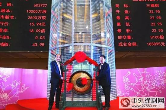 與(yu) 奮鬥者共享——一線員工參加三棵樹上市儀(yi) 式