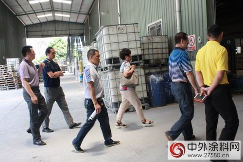 廣塗協領導走訪會(hui) 員企業(ye) ——深圳天虹化工"116014"
