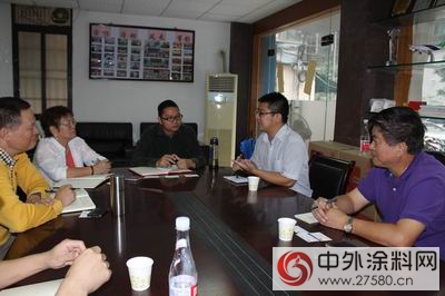 中集集裝箱公司潘佐一行到訪廣東(dong) 塗協"117981"
