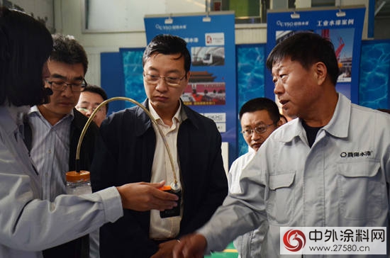 保定市委常委、副市長劉航一行蒞臨(lin) 晨陽水漆參觀調研"118101"