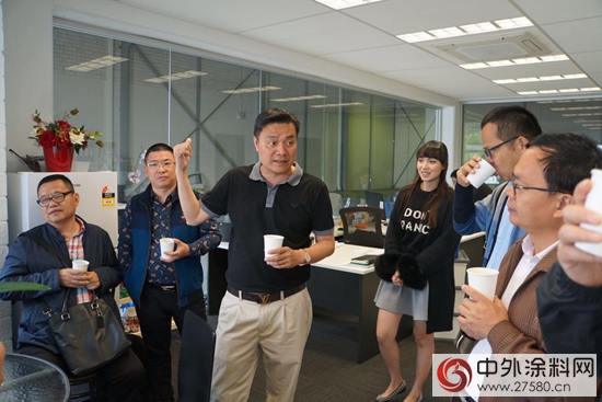 匯龍塗料董事長陳輝庭對接廣東(dong) 塗料澳洲考察團"118343"