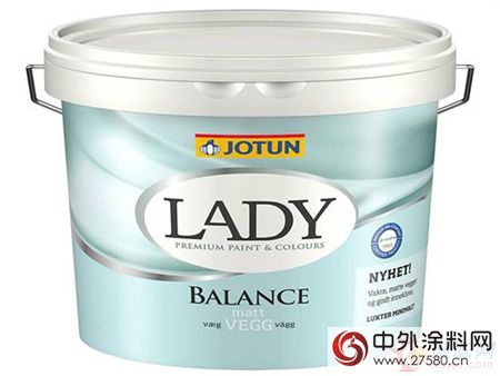 佐敦首款挪威全進口內(nei) 牆塗料“Lady balance”全新上市"121614"