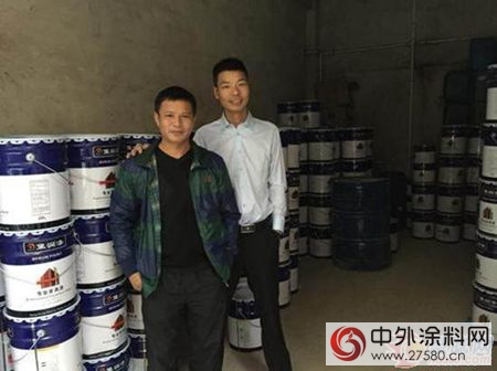 南康區家具漆經銷商方總到廣東(dong) 堡潤漆參觀考察