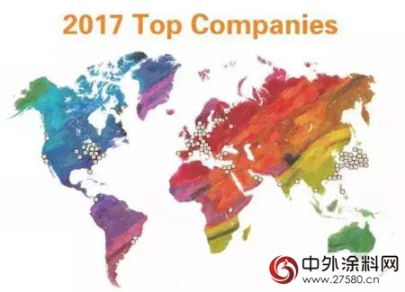 紫荊花塗料集團入圍2017年全球頂級塗料製造企業(ye) 銷售額排行榜