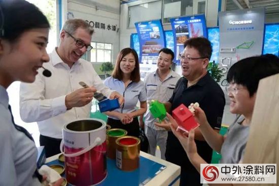 帝斯曼集團領導一行到訪晨陽水漆
