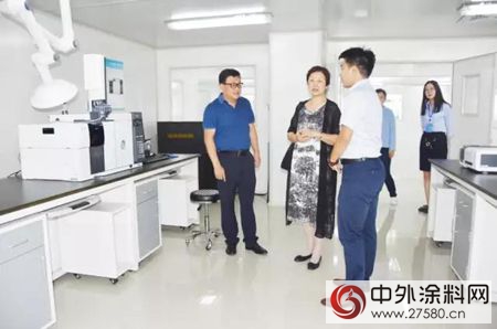 中國塗料工業(ye) 協會(hui) 會(hui) 長孫蓮英一行蒞臨(lin) 科天集團參觀指導"123180"