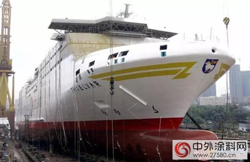 海虹老人為(wei) 中國首型雙燃料客滾船保駕護航"123711"
