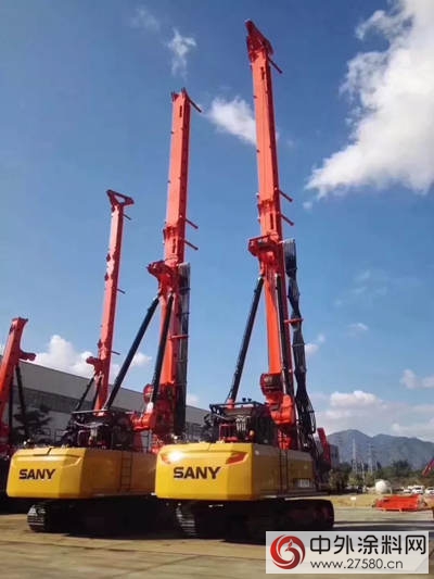 “中國紅”裝扮“大黃蜂” 晨陽水漆助力三一重工環保轉型