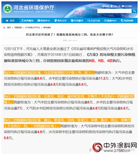 環保稅：明年1月1日實施！四類對象成征收重點，VOCs未被納入；31省市應稅稅額公布，北京最高...