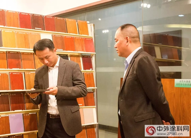 佛山雅柏家具董事長一行蒞臨(lin) 東(dong) 莞大寶化工考察指導