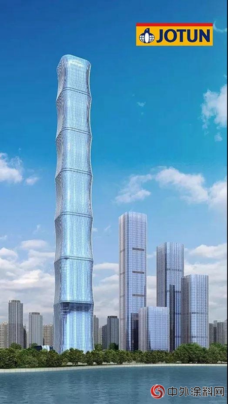 佐敦塗料助力安徽第一高樓——恒大中心"128112"