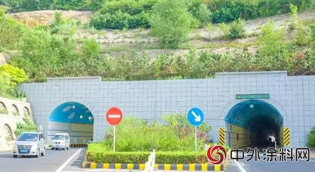 紫荊花漆給你的另一片藍天白雲(yun)  ——威海市黃家夼隧道外牆改造工程"128829"