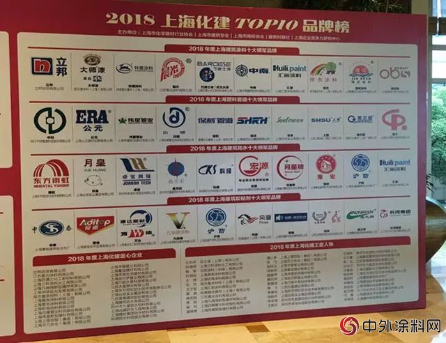 立邦榮登上海化建Top10品牌榜，斬獲三項大獎