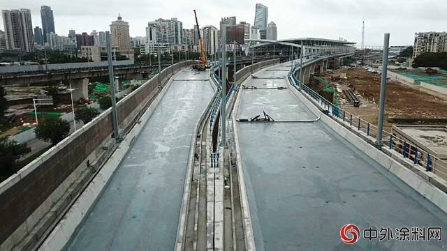 秀珀化工MMA防水塗料助力珠機城際一期軌道交通防水層工程建設