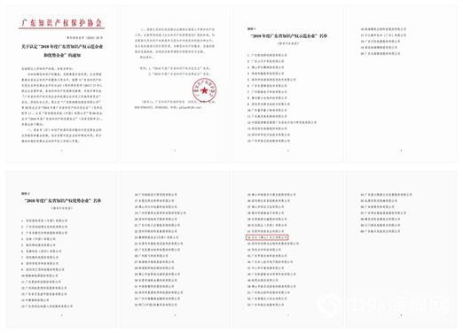 合眾(zhong) 化工榮獲廣東(dong) 省知識產(chan) 權優(you) 勢企業(ye) 榮譽稱號