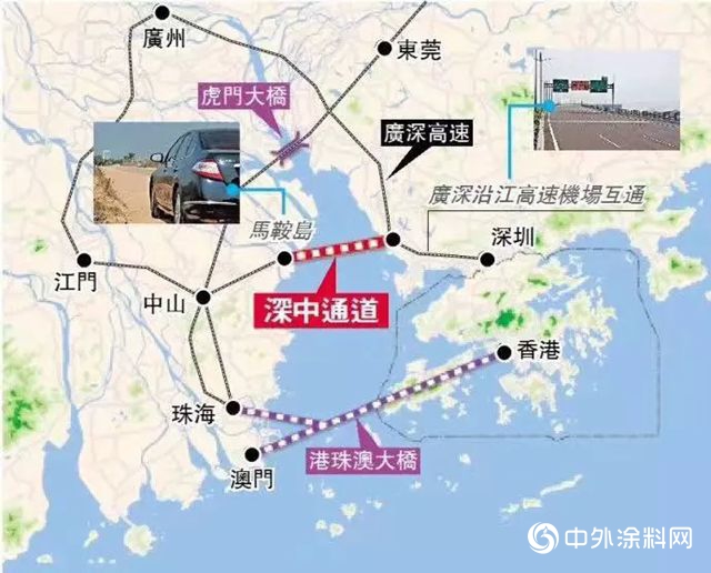 中遠關(guan) 西為(wei) 深中通道沉管隧道鋼殼提供防腐保護
