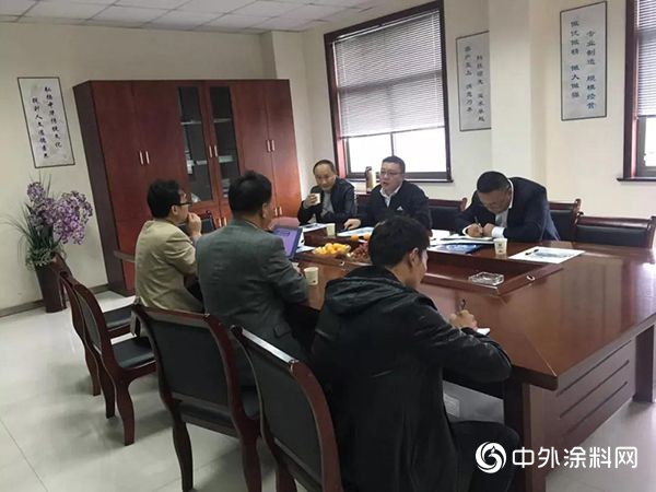 中天集團虞總一行蒞臨博明塗料參觀考察