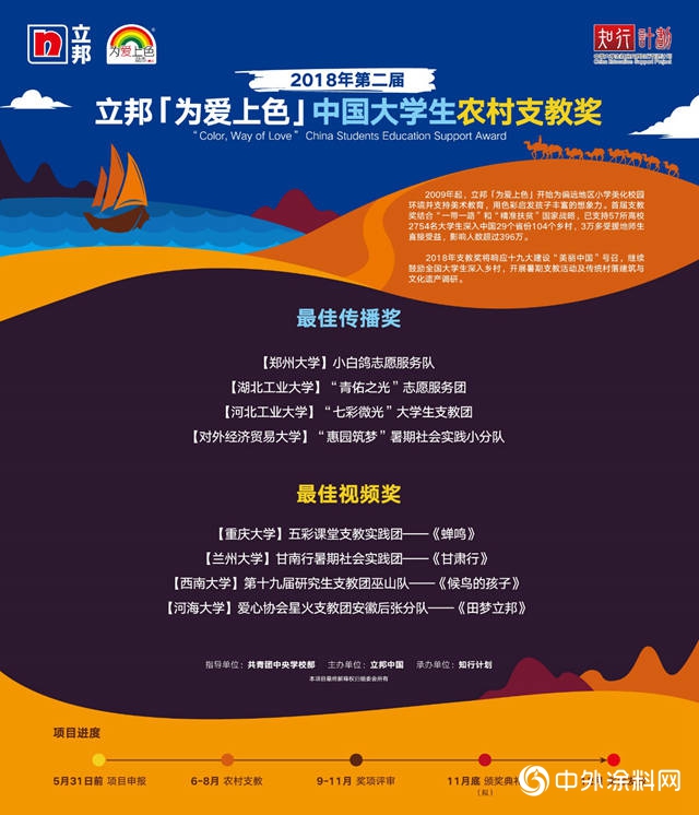 “愛的力量”第二屆立邦「為(wei) 愛上色」中國大學生農(nong) 村支教獎頒獎典禮舉(ju) 行"130916"