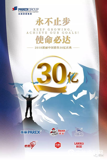 派麗(li) 中國2018年銷售突破30億(yi) ！