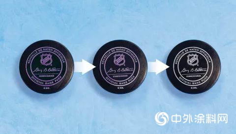 PPG為(wei) 2019年NHL冬季經典賽提供感溫變色冰球塗料"131580"