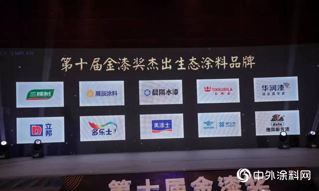 第十屆金漆獎榜單揭曉：晨陽水漆榮獲“傑出水性塗料品牌”等多項大獎