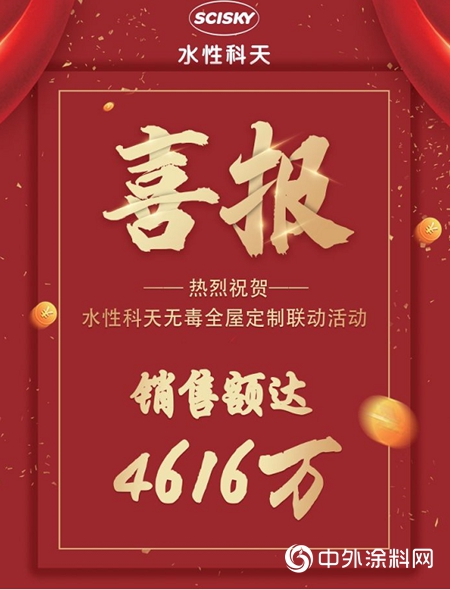 4616萬！水性科天率先實現家裝行業絕地反擊！