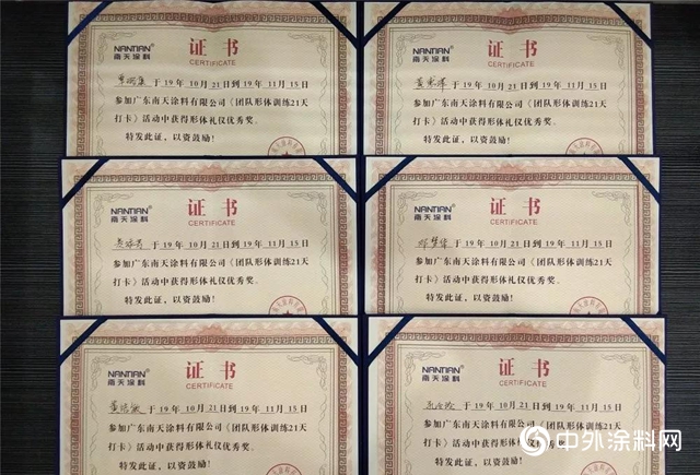 南天塗料：團隊形體(ti) 訓練21天打卡"136181"