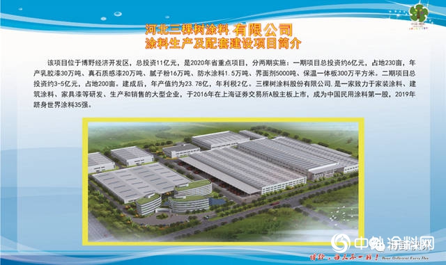 三棵樹投資11億(yi) 元的省級重點項目 預計今年建成投產(chan) ！"137748"