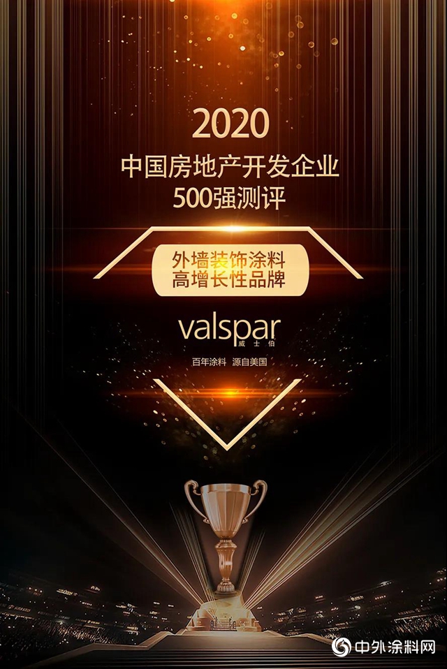 威士伯榮獲“2020年中國房地產(chan) 開發企業(ye) 500強首選品牌！