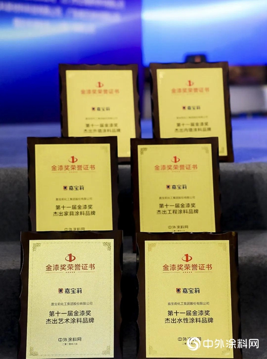 “塗料奧斯卡”金漆獎年度盛典：嘉寶莉實力攬獲6項大獎