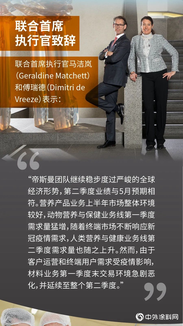 帝斯曼發布2020年上半年業(ye) 績報告