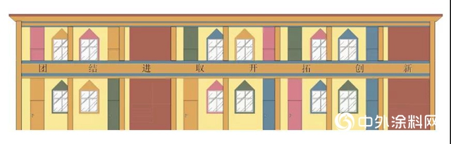 立邦工程走進「為愛上色」江西新危小學 牆地翻新築就“彩色魔方”