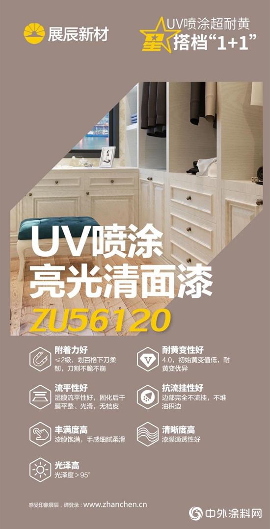 UV新品｜展辰UV噴塗超耐黃星搭檔“1+1”上市