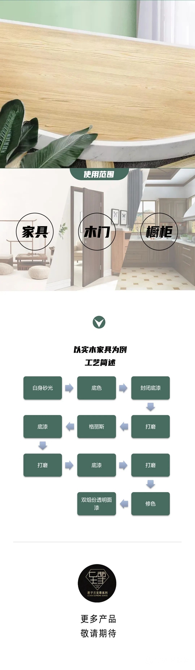 君子蘭(lan) 至尊係列：C-613X-2 水性雙組份啞光透明麵漆