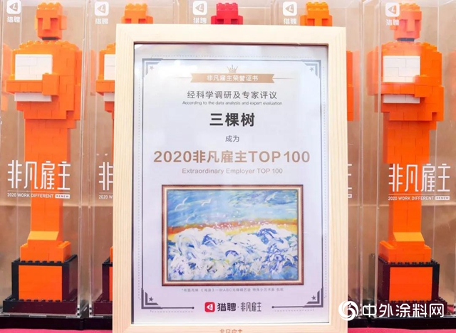 三棵樹榮獲“2020非凡雇主全國TOP100”、“2020CSR實踐非凡雇主”兩(liang) 大獎項