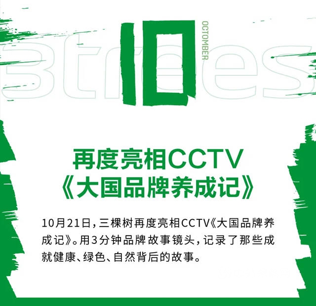 2020年三棵樹的24個(ge) 高光時刻