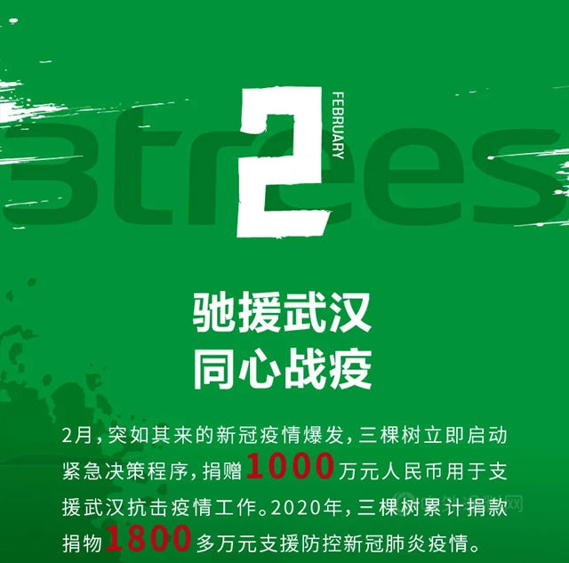 2020年三棵樹的24個(ge) 高光時刻