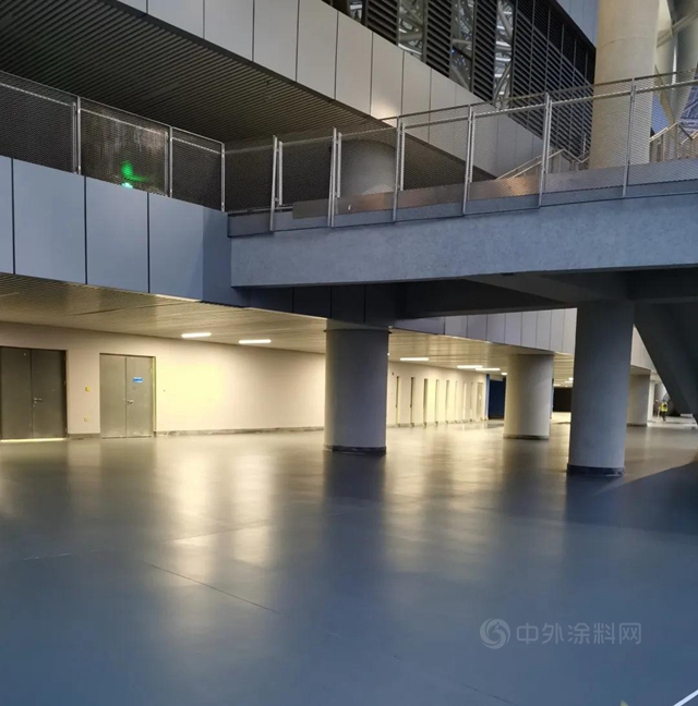 高大上！西安奧體(ti) 中心配套嘉寶莉全體(ti) 係水性地坪產(chan) 品！