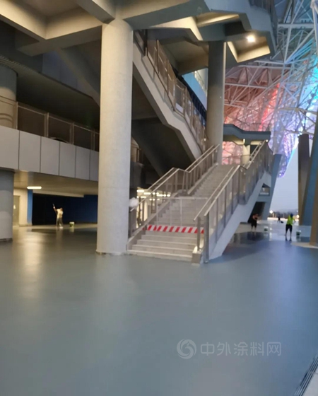 高大上！西安奧體(ti) 中心配套嘉寶莉全體(ti) 係水性地坪產(chan) 品！