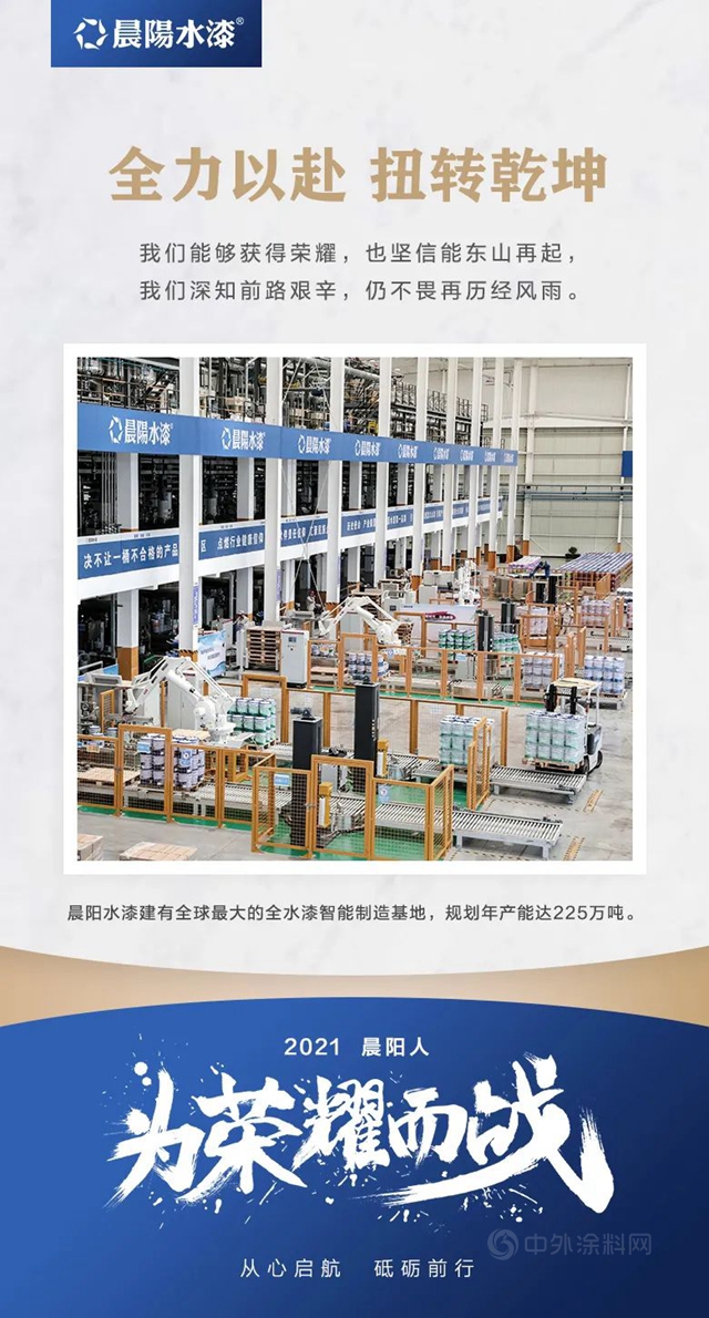 晨陽水漆2021為(wei) 榮耀而戰！