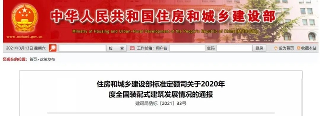同比增長50%！住建部：2020年全國新開工裝配式建築6.3億(yi) 平方米！
