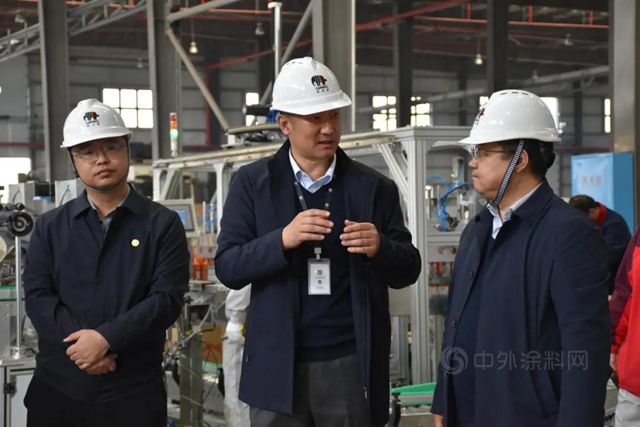 北京市大興(xing) 區政務領導一行考察德愛威嶽陽工廠靚縫劑項目