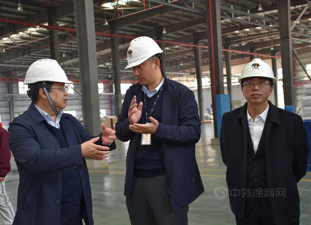 北京市大興(xing) 區政務領導一行考察德愛威嶽陽工廠靚縫劑項目