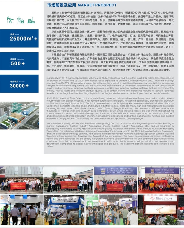 2021年亞(ya) 太國際工業(ye) 塗料、粉末塗料與(yu) 塗裝展覽會(hui) 暨高峰論壇