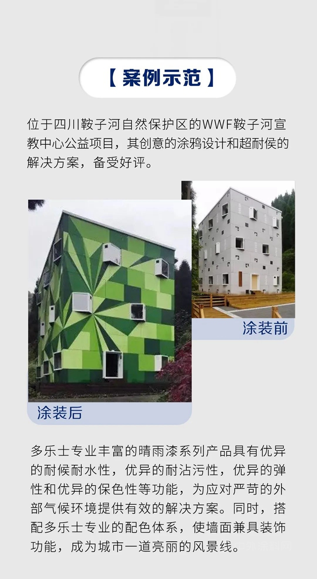 多樂(le) 士專(zhuan) 業(ye) 晴雨漆，全麵抵禦氣候變化