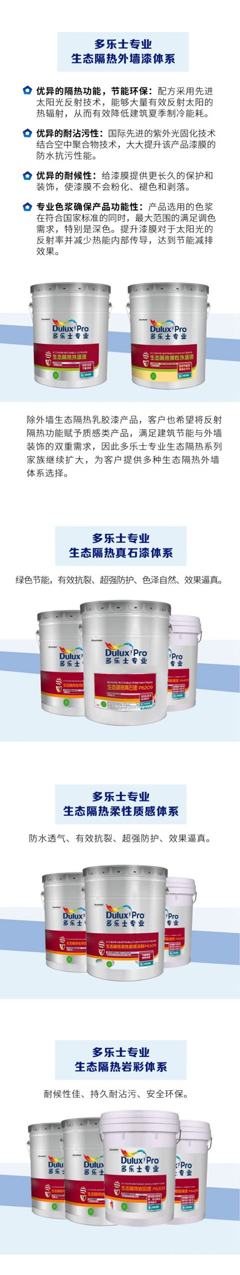 多樂(le) 士專(zhuan) 業(ye) 生態隔熱外牆漆助力低碳城市